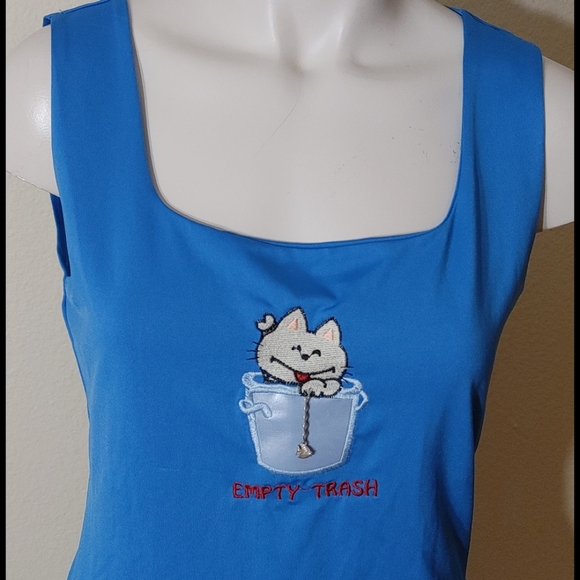 (5 for $20) Doce Mundo blue shirt size G/ L - Picture 2 of 10